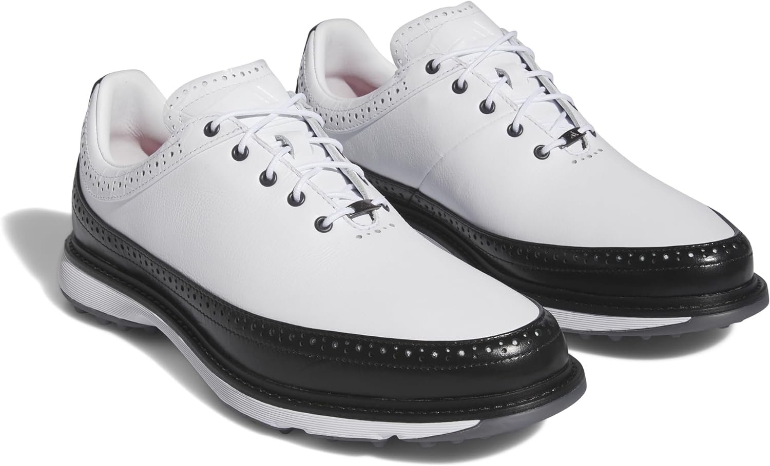 adidas Mens MC80 Spikeless Golf Shoe, FTWR White/core Black/Bright red, 12
