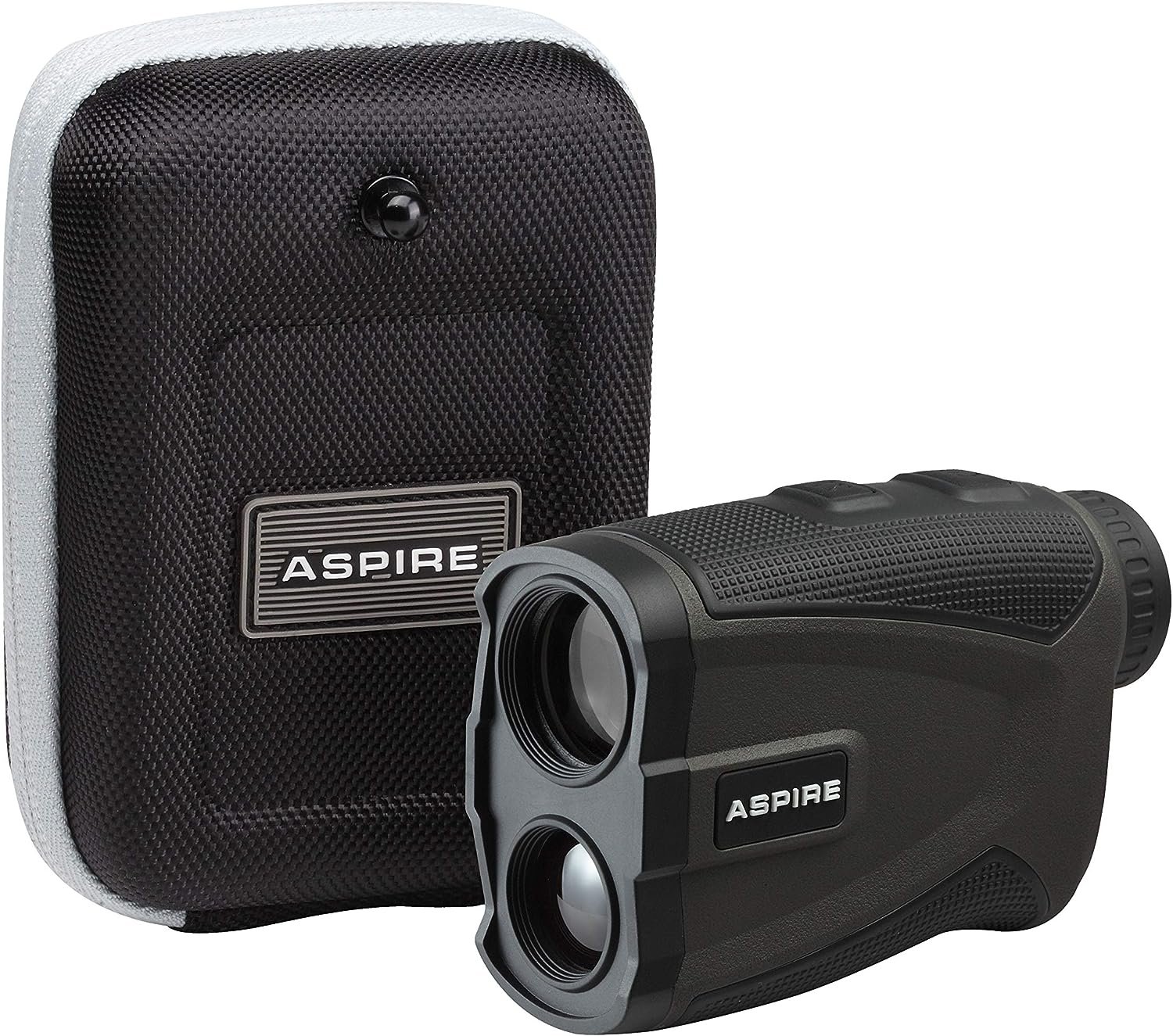 Aspire Golf Platinum Laser Rangefinder with Slope, 6X Magnification, 1000 Yards, Pin Seek, Target Lock, Vibration Alert, Noise Filtration, IPX5 Water Resistance — Case and Battery Included