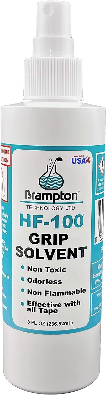 Brampton HF-100 Premium Golf Grip Solvent for Regripping Golf Clubs and Golf Grip Repair - Shake and Spray Golf Grip Solution - Non-Toxic, Non-Flammable, and Odorless Golf Grip Solvent