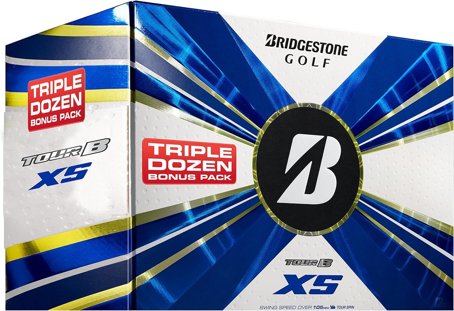 Bridgestone Golf 2022 Tour B XS Trifecta 3 Dozen Pack Golf Balls