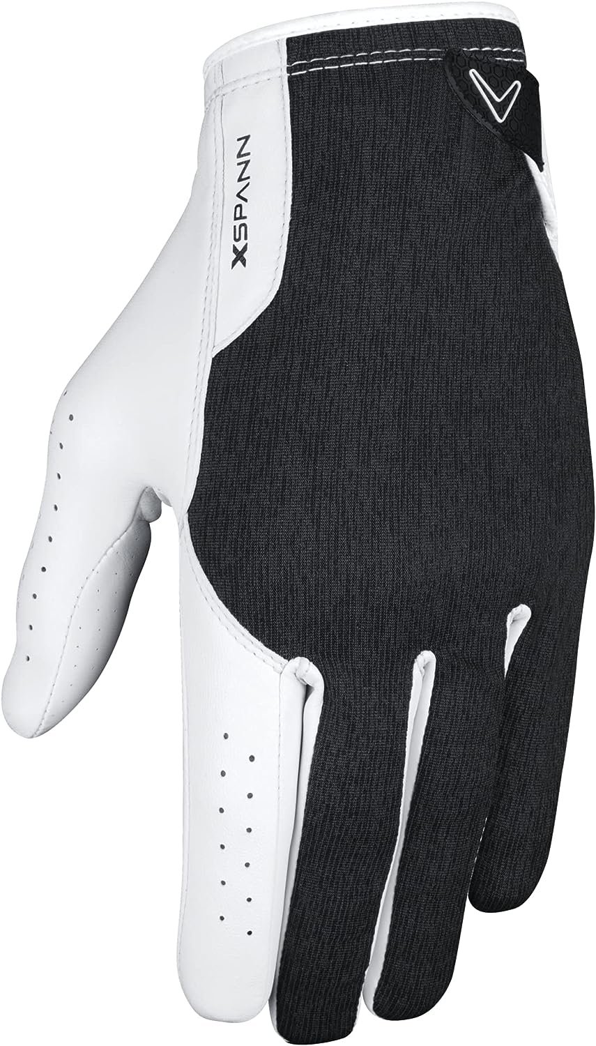 Callaway Golf Mens X-Spann Compression Fit Premium Cabretta Leather Golf Glove