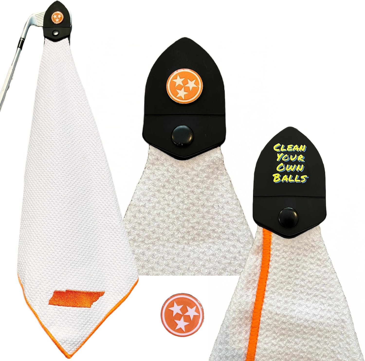 Clean Your Own Balls Magnetic Golf Towel-Tennessee