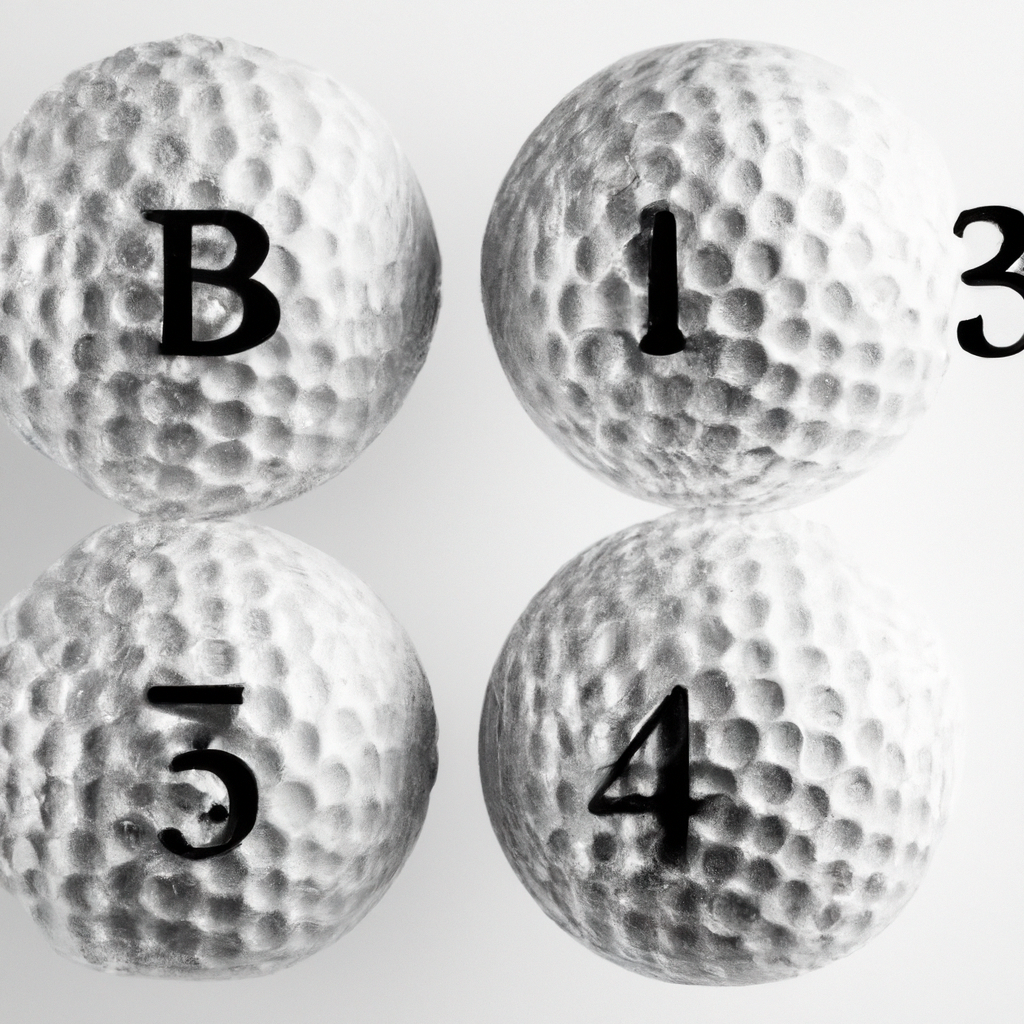 Decoding the number on a golf ball
