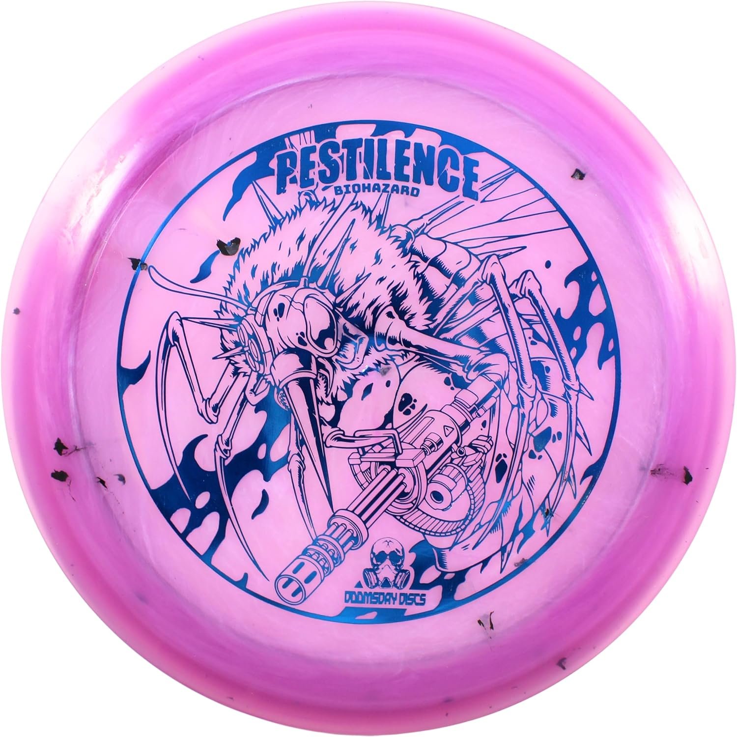DOOMSDAY DISCS Pestilence Distance Driver | Long Range for New Disc Golf Players | Gummy Plastic with Wavy Top