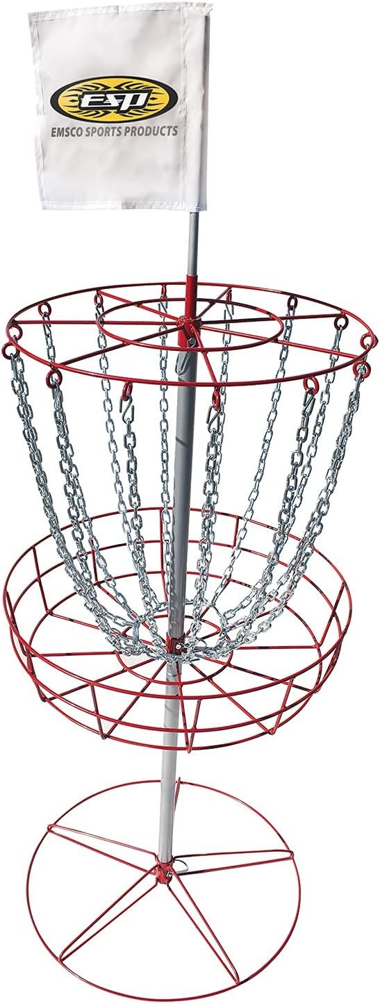 Emsco Group ESP Disc Golf Portable Target Stand with Metal Stand, Multicolor