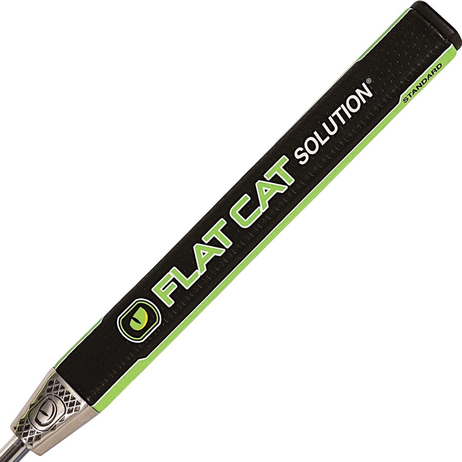 FLAT CAT Solution Putter Grip Svelte, Weighted Grip Reduces The Yips, Oversized Non-Tapered Golf Grip, Flat Sides Put The Putter Face in The Palm of Your Hand