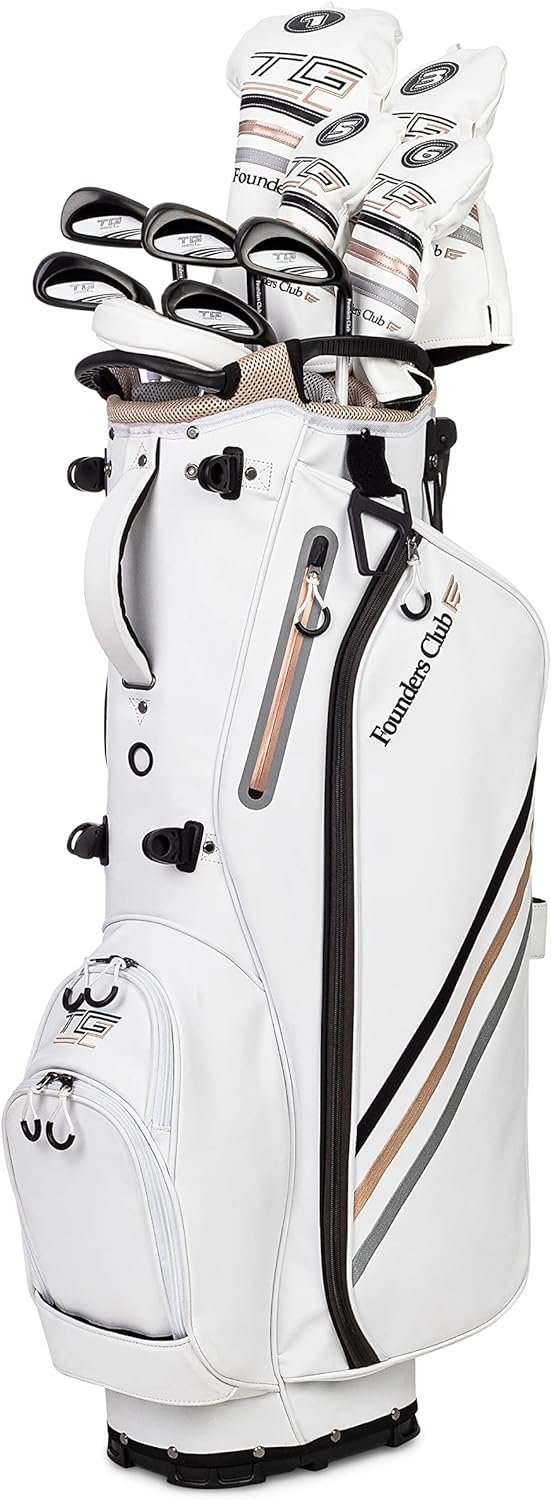 Founders Club TG2 Complete Womens Golf Set - Right-Handed with Stand Bag