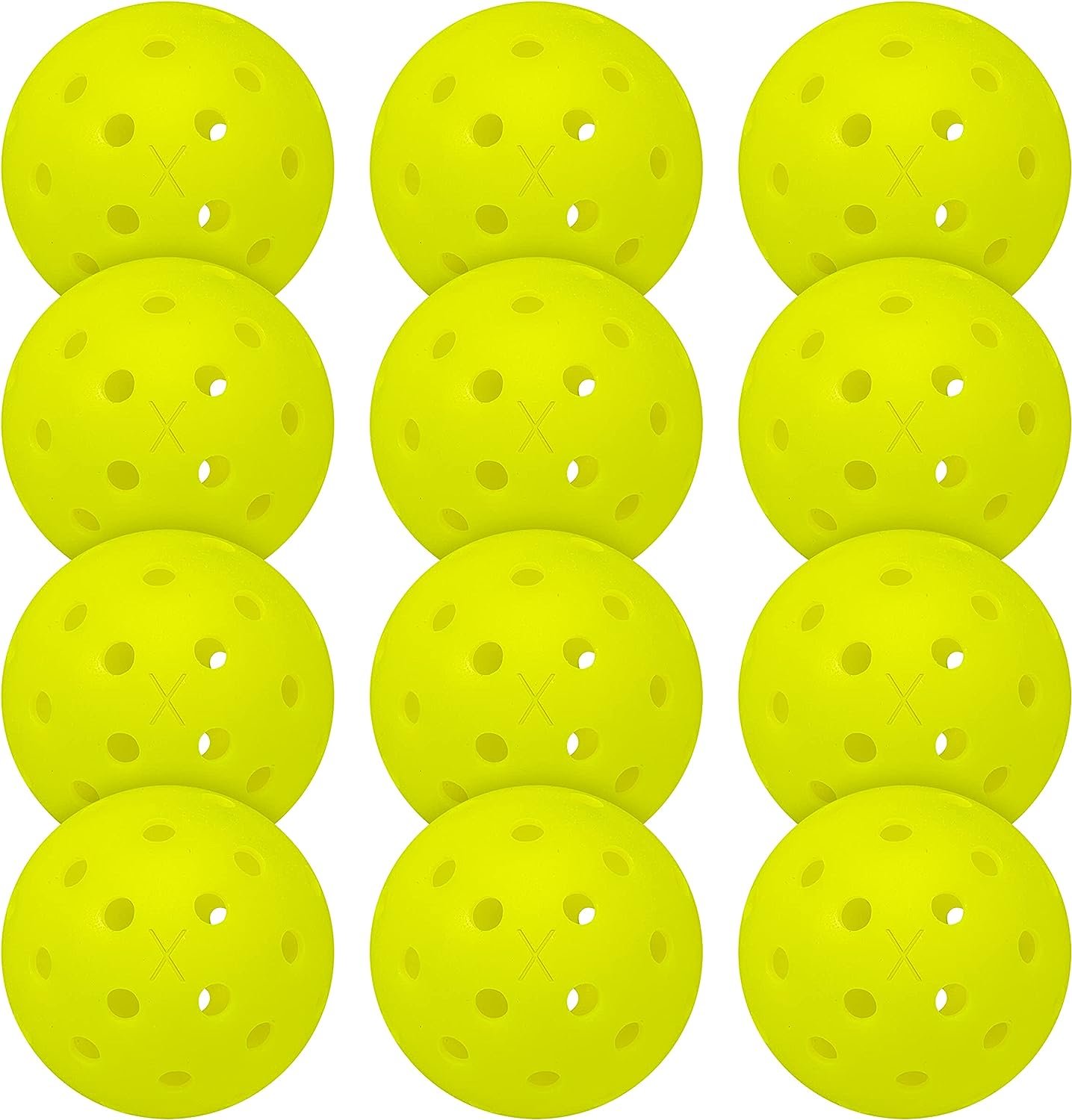 Franklin Sports Outdoor Pickleballs - X-40 Pickleball Balls - USA Pickleball (USAPA) Approved - Official US Open Ball - 3 Packs, 12 Packs, 36 Pickleball Buckets, 100 + 400 Bulk Packs of Pickleballs
