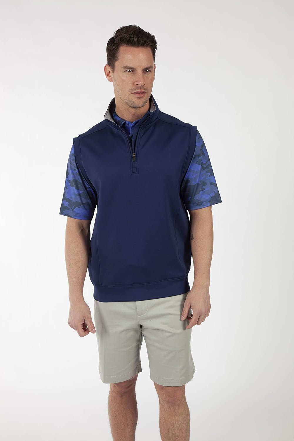 Golf Apparel - Performance RTJ Quarter-Zip Vest for Men