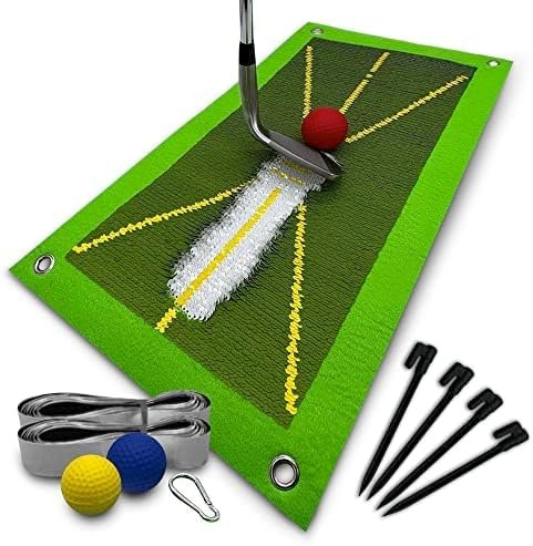 Golf Swing Tracker Mat - Golf Training Mat for Swing Detection Batting - Golf Mat That Shows Ideal Swing Path for Golf Practice - Improve Your Swing with Our Golf Mat.