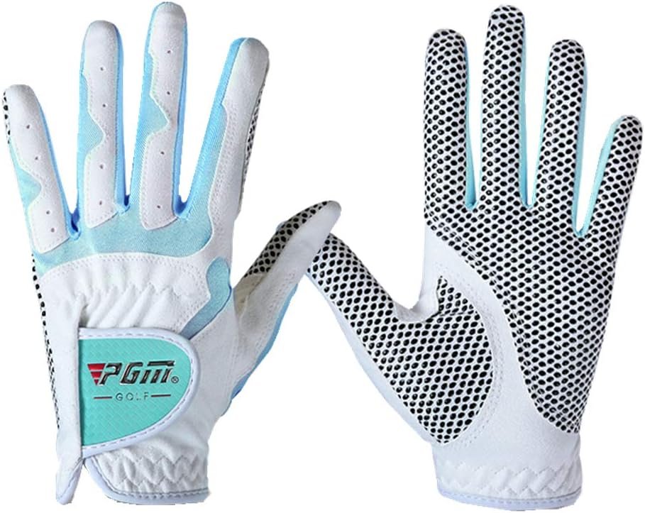 Hauni Womens Golf Glove One Pair, Non Slip Rain Gloves fit XS S M L XL, Cool and Comfortable…