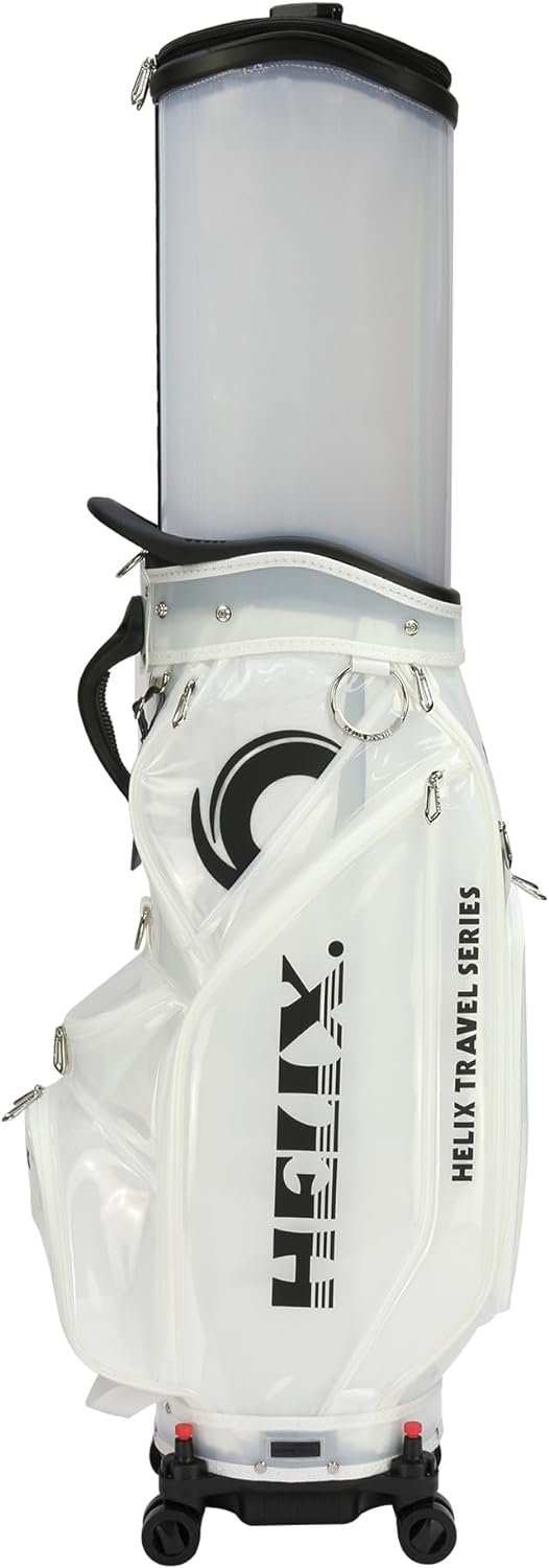 HELIX Golf Bag with Wheels, Retractable Golf Bag for Travel, Durable Course Golf Travel Cover