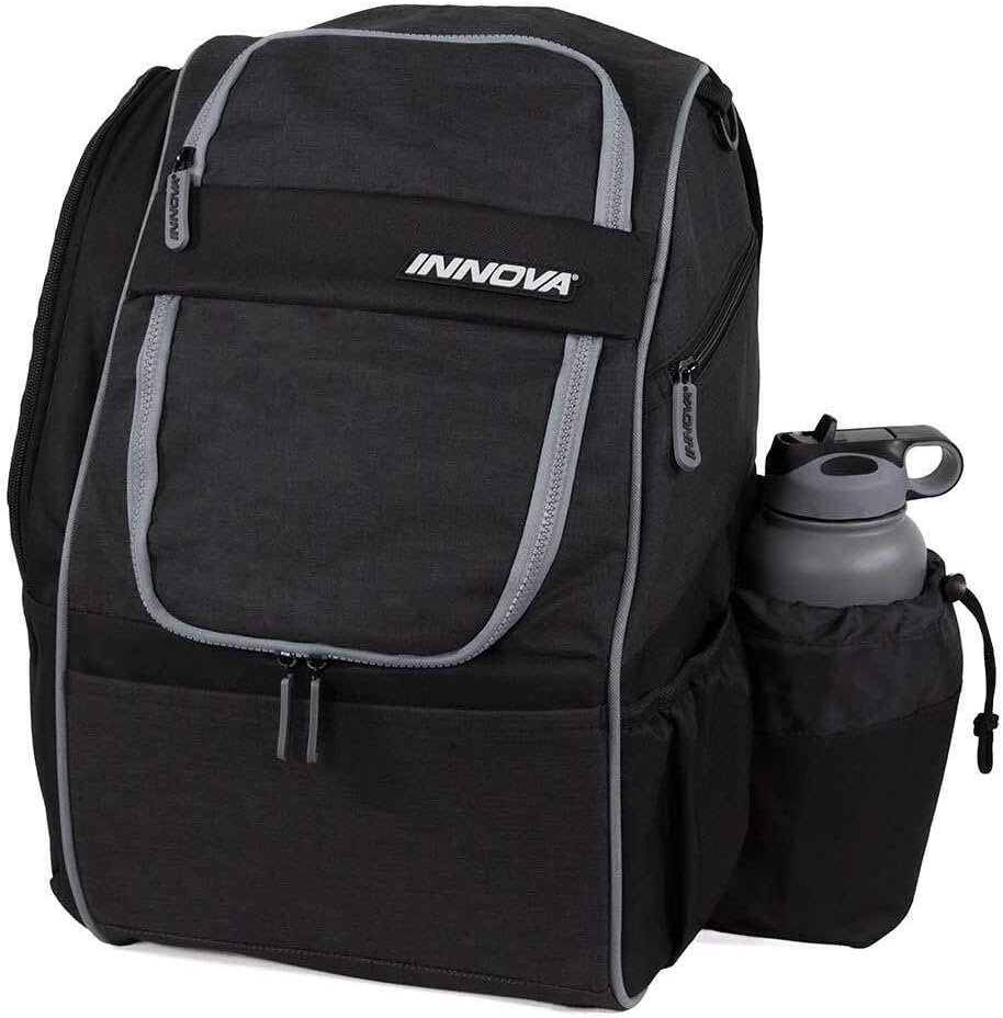 Innova Excursion Disc Golf Backpack Bag, Holds 25 Discs, Spacious Side Pocket, Rain Cover Included