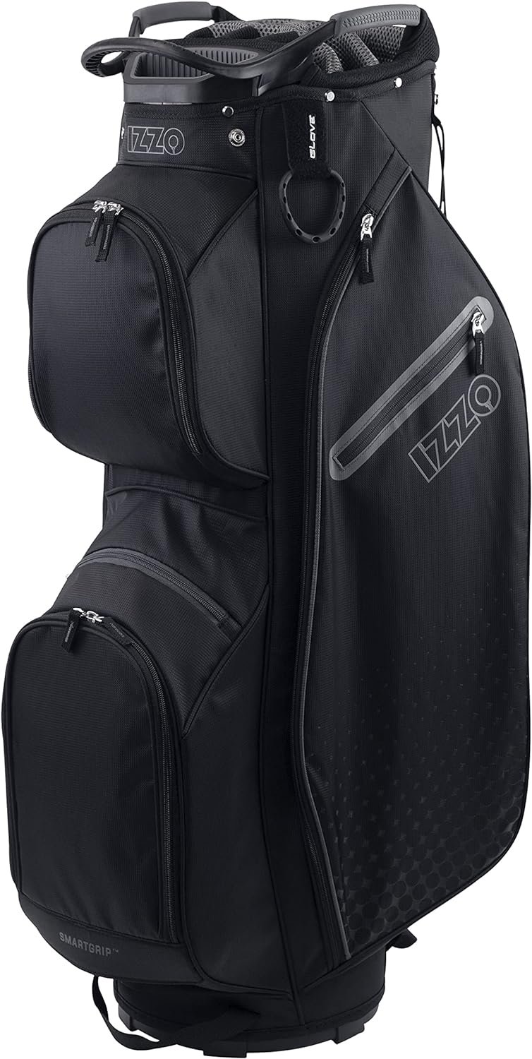 Izzo Golf Deluxe Cart Bag - Golf Cart Bag for Push Cart or Golf Cart