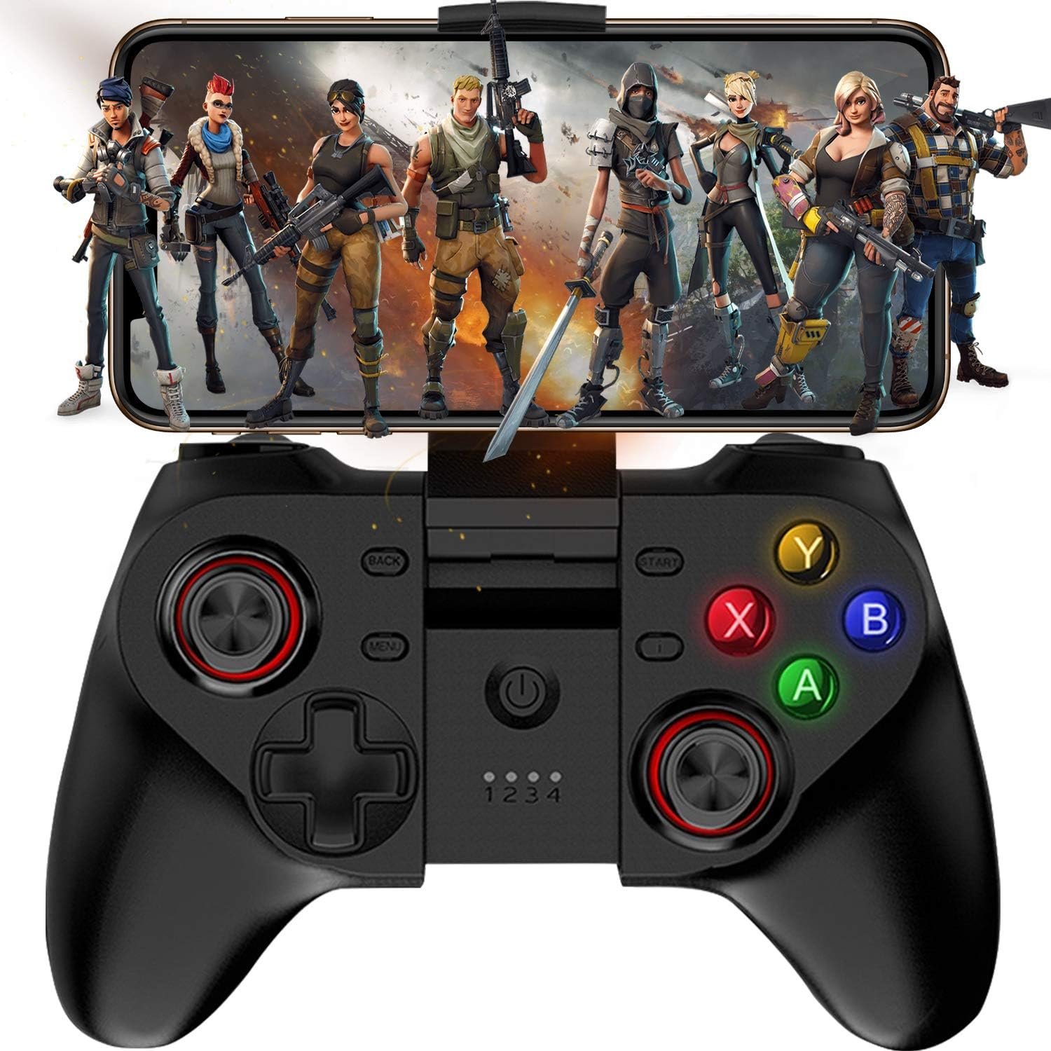 Megadream Android Game Controller, Wireless Key Mapping Gamepad Joystick Perfect for PUBG  COD, Compatible for Android Samsung Galaxy, LG, HTC, Huawei, Xiaomi Other Phone  Tablet (Not for iOS)