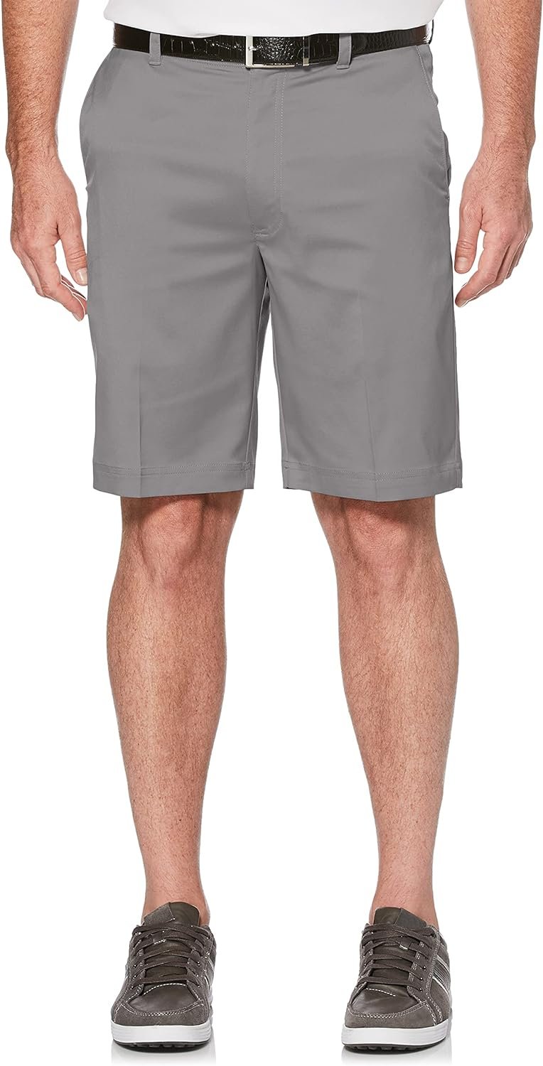 Mens Flat Front Golf Shorts with Active Waistband (Size 30-44 Big  Tall)