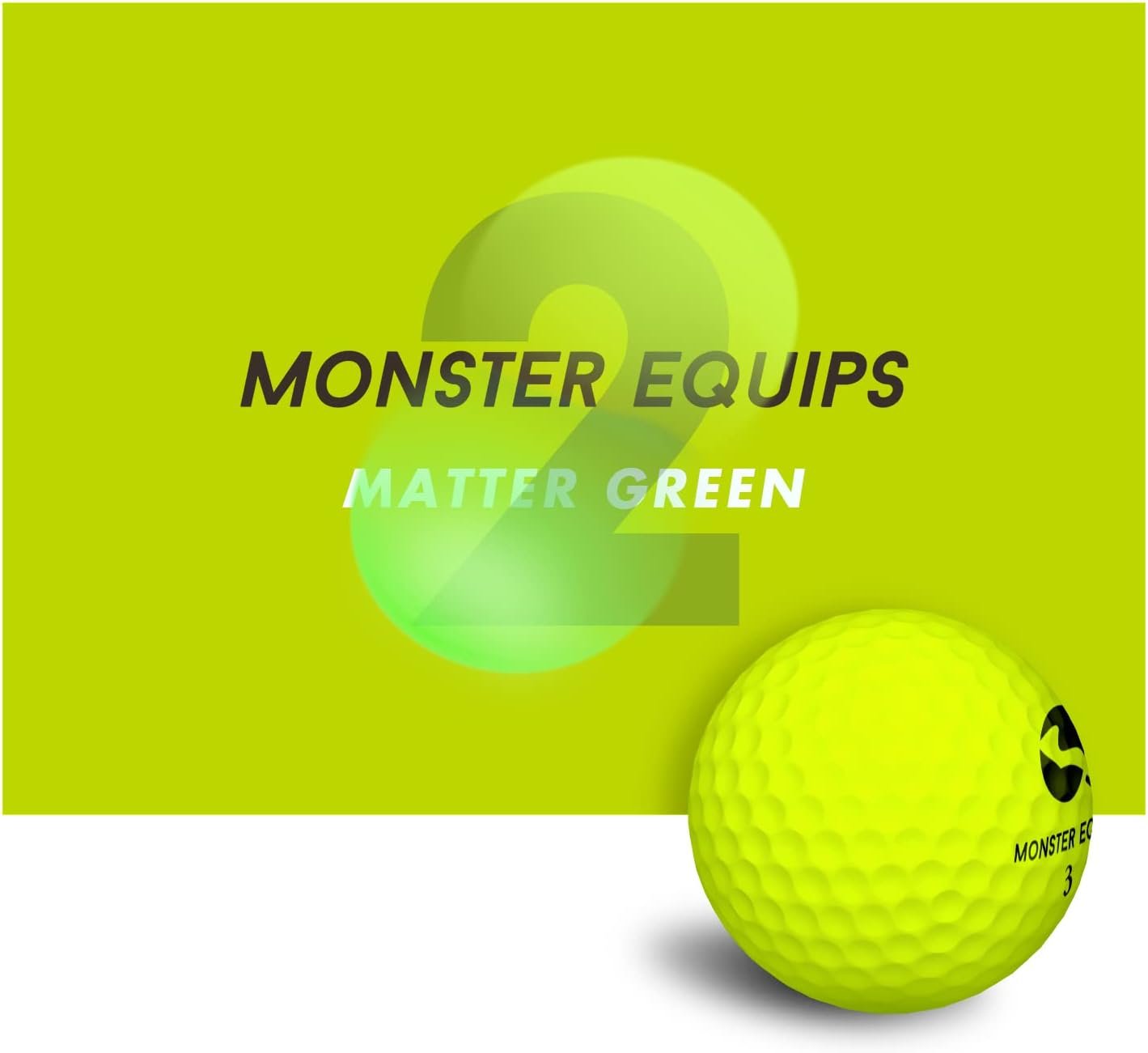 Monster Equips PRO Soft Feel Ultimate Distance Golf Ball with Matte Finished Color Long Distance Tour Ball Supersoft 12 Pack with Golf Tees