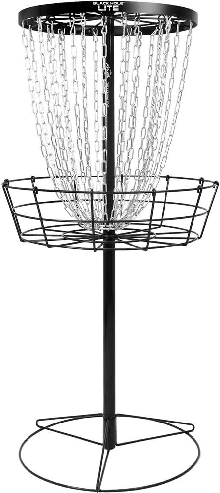 MVP Disc Sports Black Hole Lite 24-Chain Disc Golf Basket Target