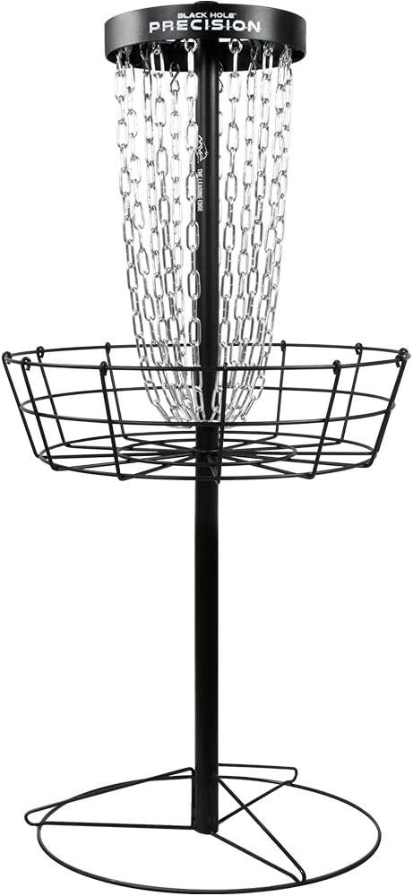 MVP Disc Sports Black Hole Precision 12-Chain Portable Disc Golf Basket Target