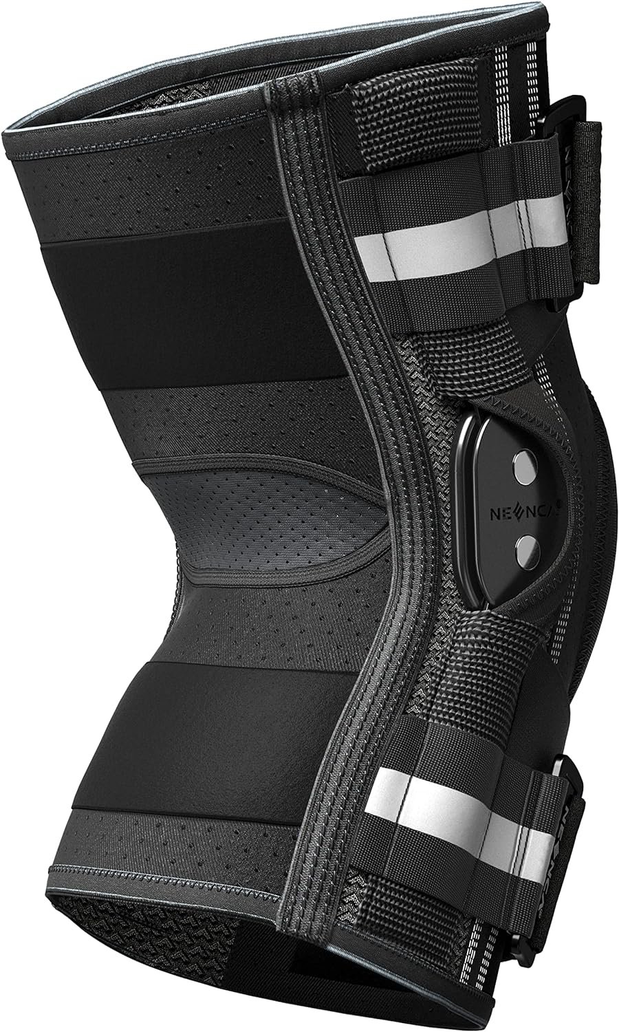 NEENCA Professional Knee Brace for Knee Pain, Adjustable Hinged Knee Support with Patented X-Strap Fixing System, Strong Stability for Jonit Pain Relief, Arthritis,Meniscus Tear,ACL,PCL,Runner, Sports