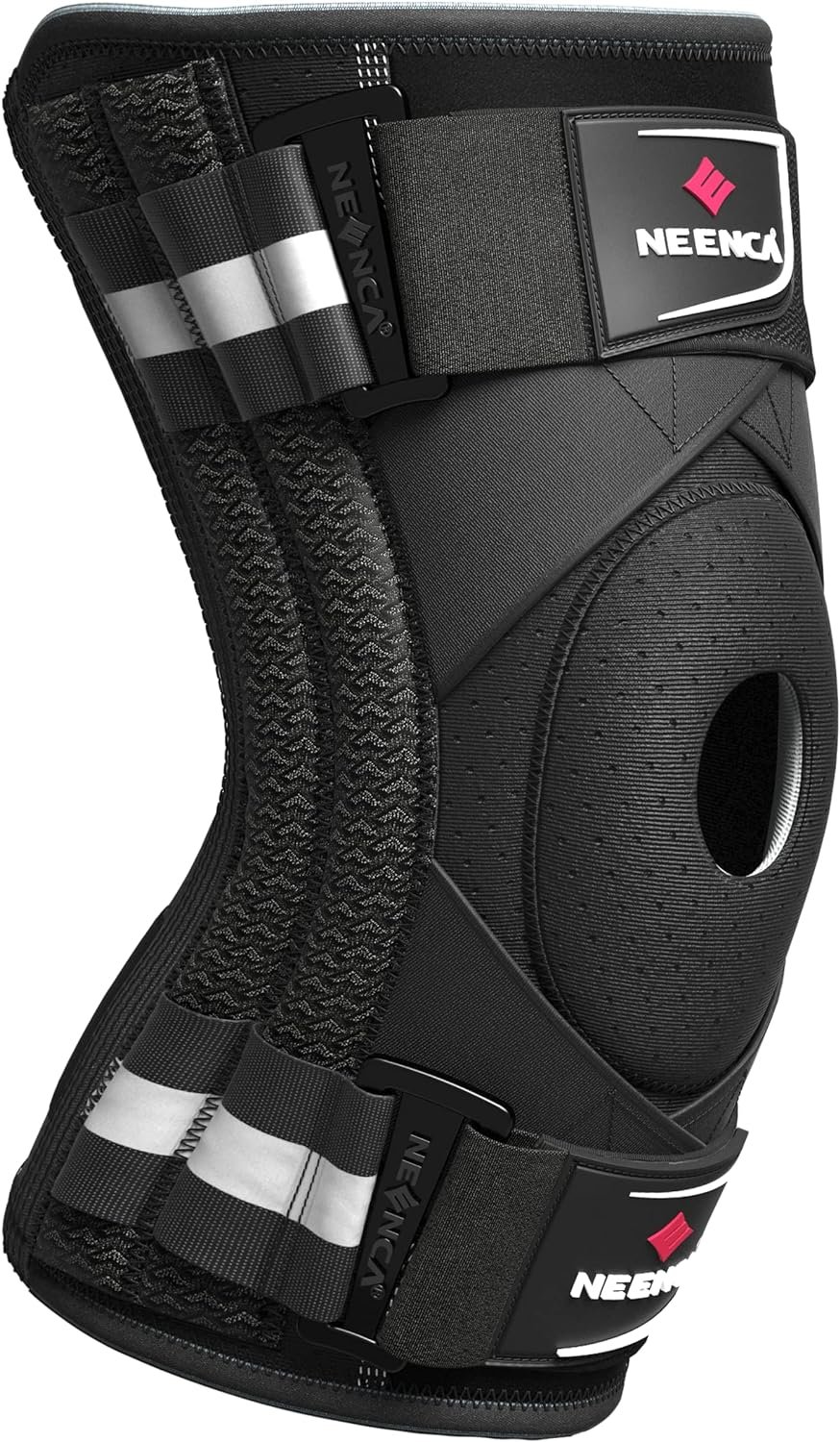 NEENCA Professional Knee Brace for Knee Pain, Adjustable Knee Support with Patented X-Strap Fixing System, Support and Stability for Joint Pain Relief, Arthritis, Meniscus Tear,ACL,PCL, Runner, Sports
