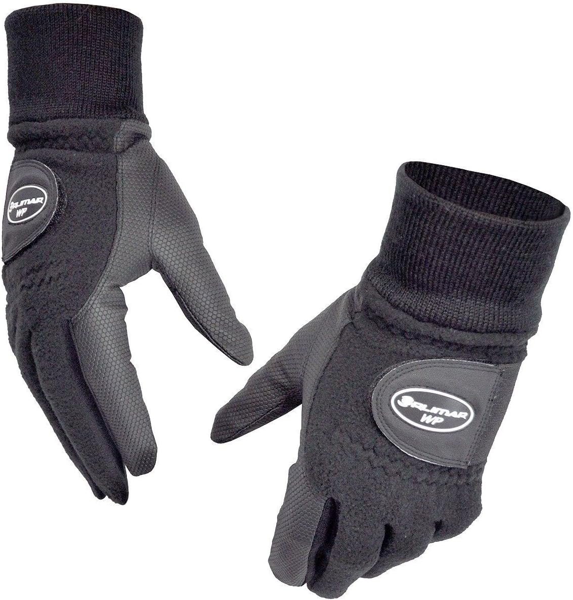 Orlimar Mens Winter Performance Fleece Golf Gloves (Pair), Black