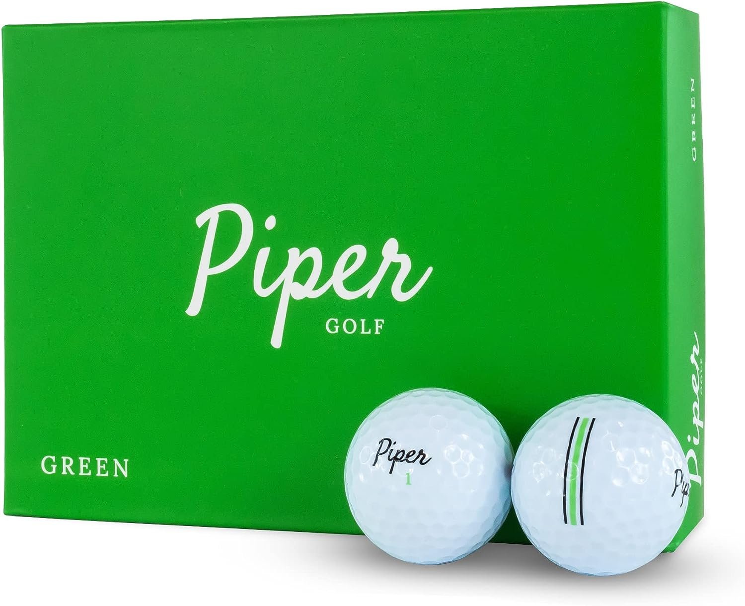 Piper Golf Premium Golf Balls for Maximum Distance and Straighter Shots | Handicap Range 15+ | USGA Approved | 1 Dozen (12-Balls) | 2-Piece Surlyn