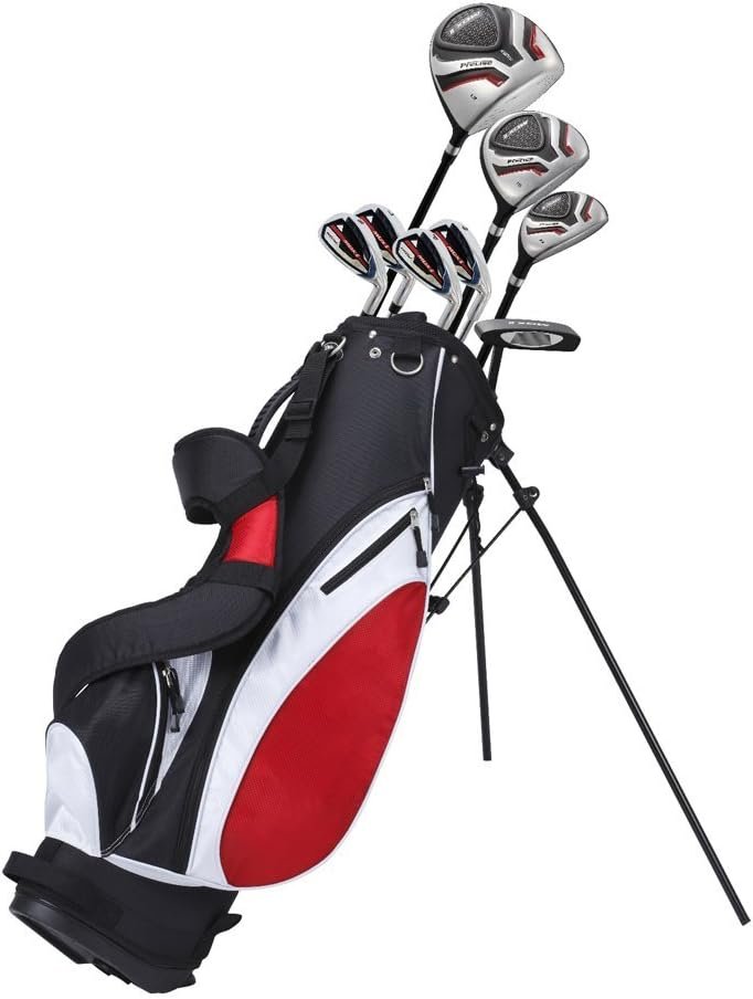 Precise Teenager Complete Golf Set Includes Titanium Driver, S.S. Fairway, S.S. Hybrid, S.S. 7-PW Irons, Putter, Stand Bag, 3 H/Cs Teen Ages 13-16 Right Hand  Left Hand Available!