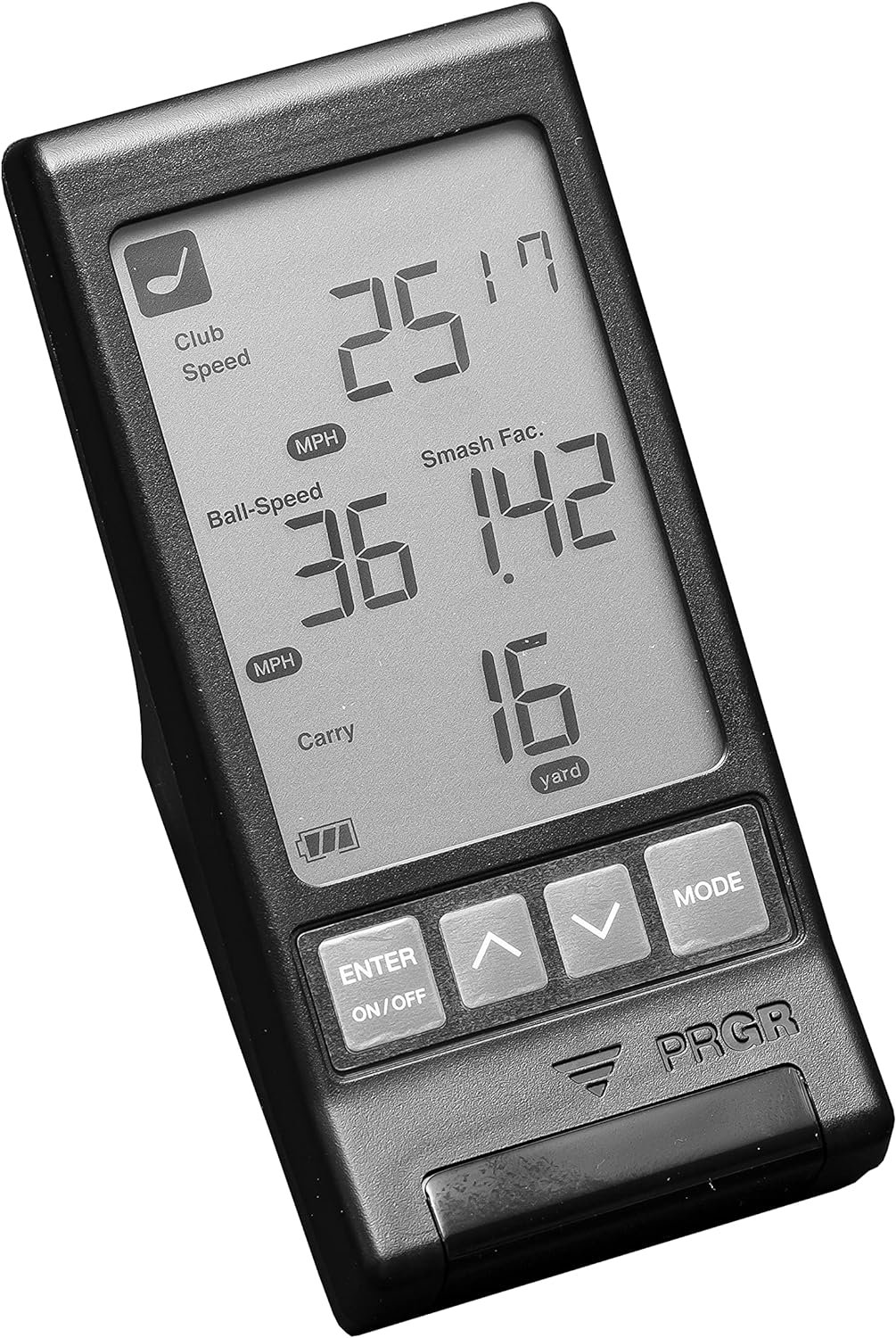 PRGR Black Pocket Launch Monitor HS-130A (New 2021 Model)