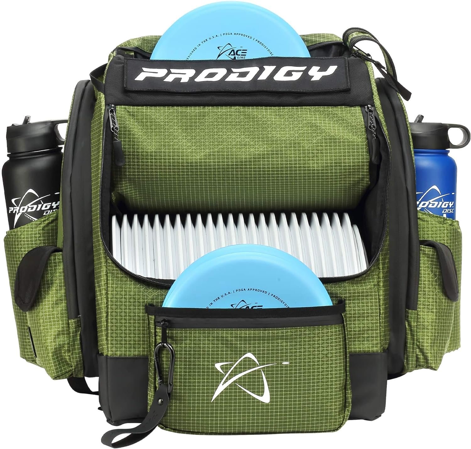 Prodigy Disc BP-1 V3 Disc Golf Backpack | Frisbee Golf Bag with 30+ Disc Capacity | Pro Quality Disc Golf Bag Backpack | Tear and Water Resistant | Tons of Storage | Large Disc Golf Bag
