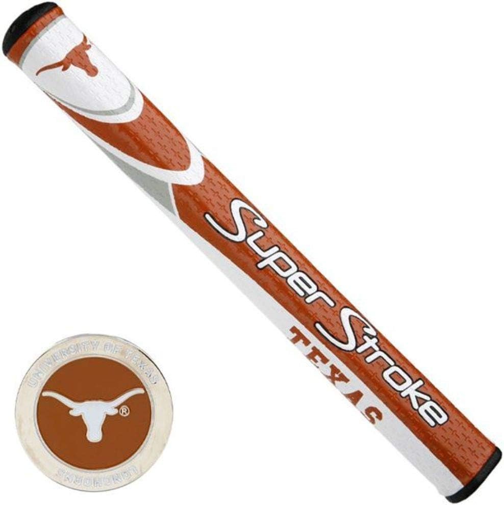 SuperStroke NCAA Golf Putter Grip (Mid Slim 2.0) Cross-Traction Surface Texture and Oversized Profile Even Grip Pressure for a More Consistent Stroke Non-Slip Grip