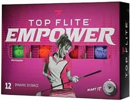 Top Flite Empower Ladies Matte Golf Balls Neon 12 Pack