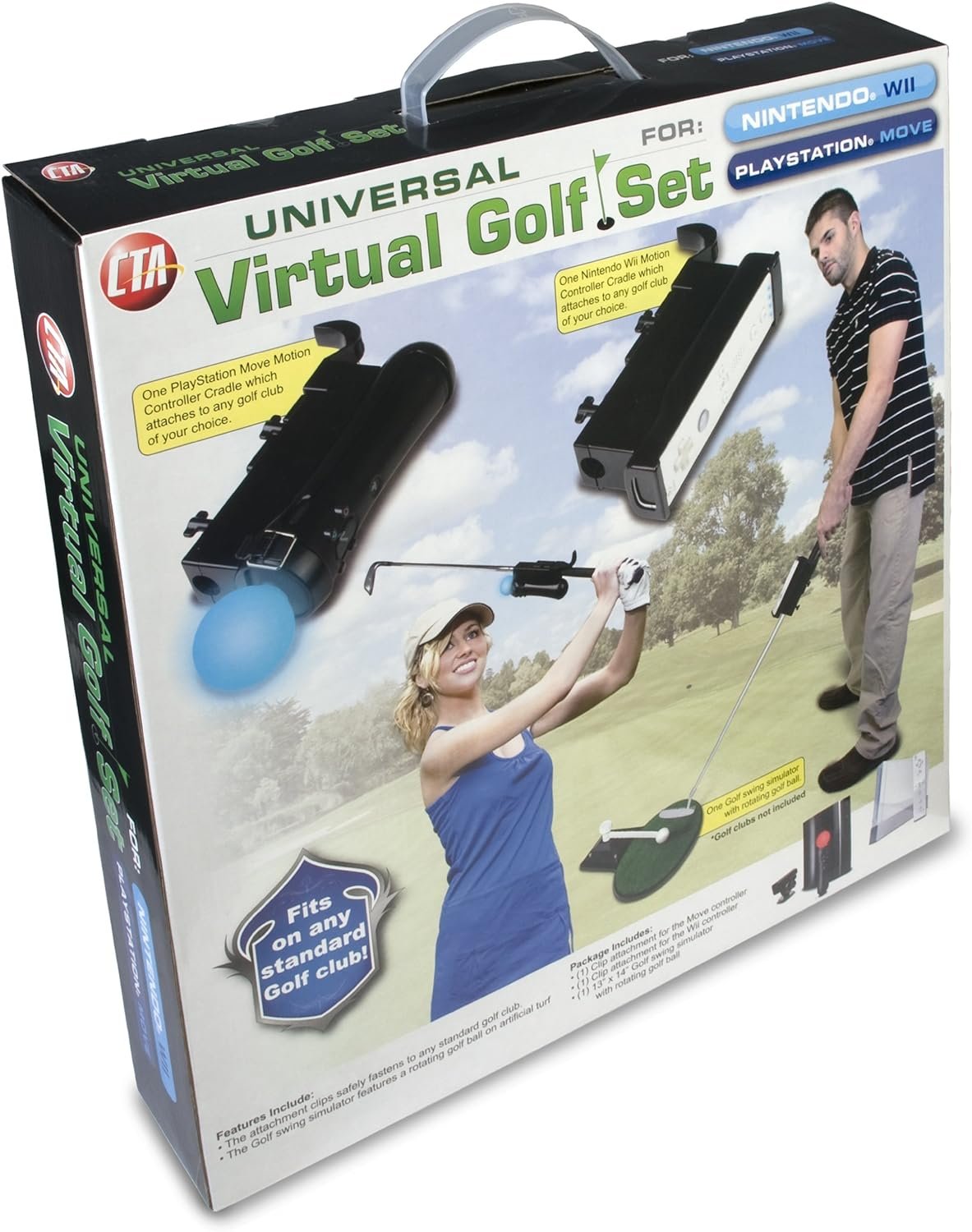 Universal Virtual Golf Set for PlayStation Move and Nintendo Wii