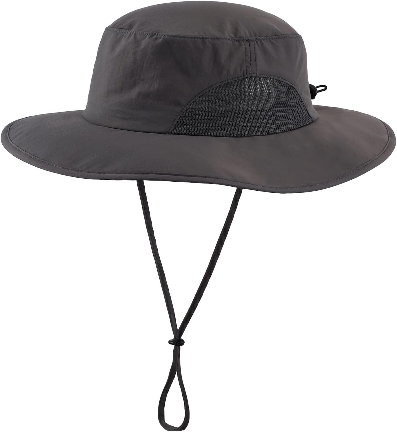 UPF50+ Mens Sun Hat Wide Brim Fishing Hat Womens Safari Bucket Hat