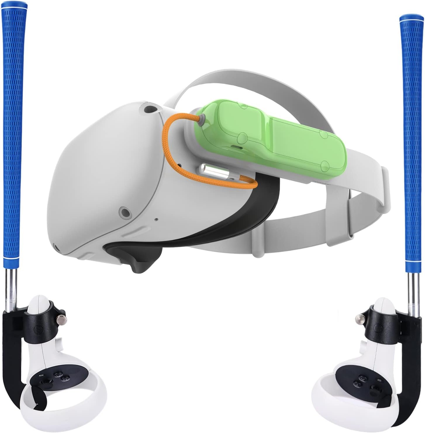 VR Golf Games Accessories for A Atandard Round Golf Club and Battery Pack for Oculus Quest 2