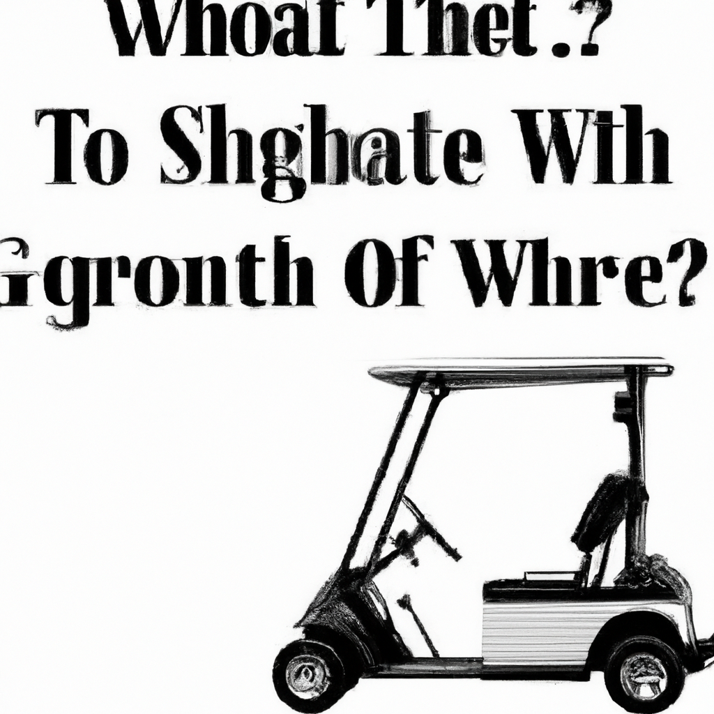 What is the Weight of a Golf Cart?