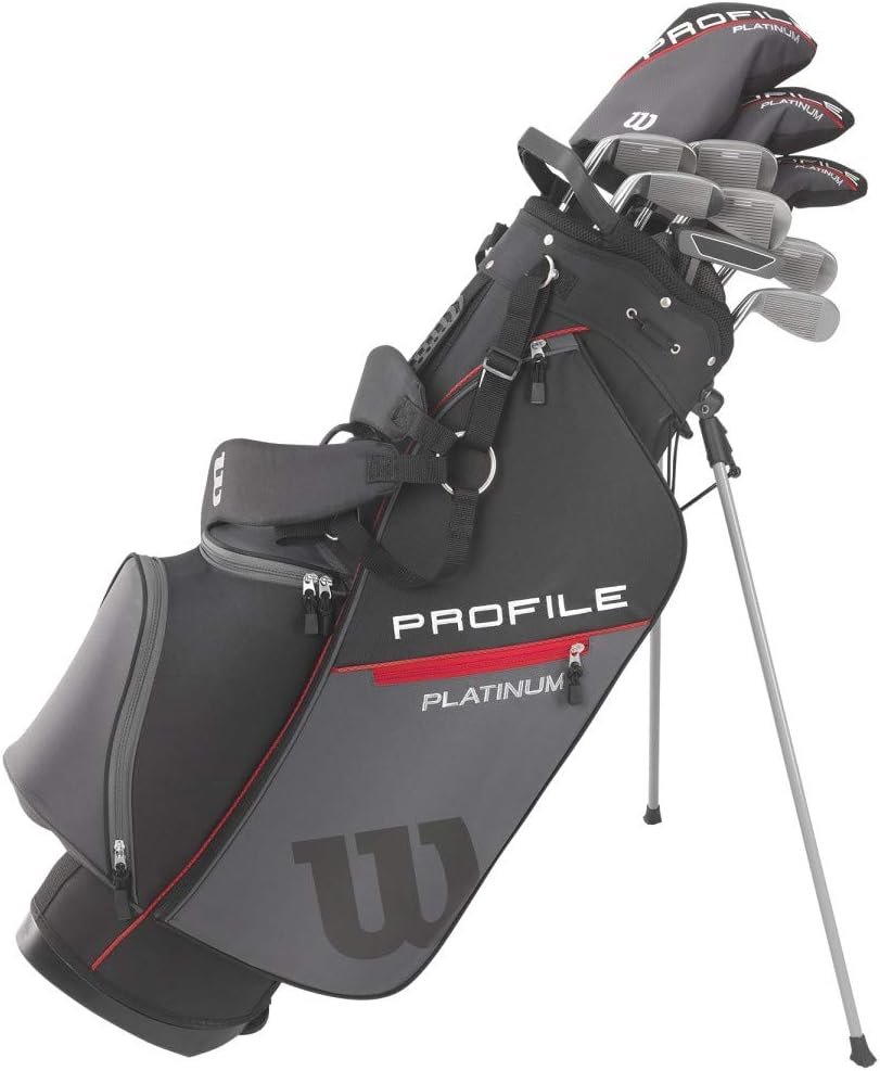 WILSON Mens Profile Platinum Complete Golf Club Package Set - Right Handeded, Stand Bag