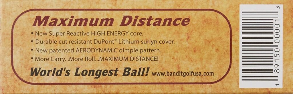 Bandit Maximum Distance Golf Balls