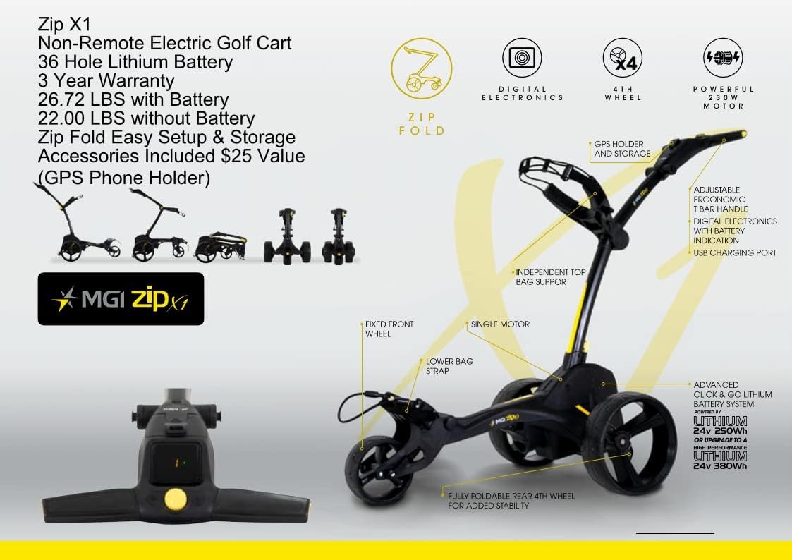 Golf Cart Review: Super E Caddy vs MGI Zip X1/X3 vs ASK ECHO T-Lock