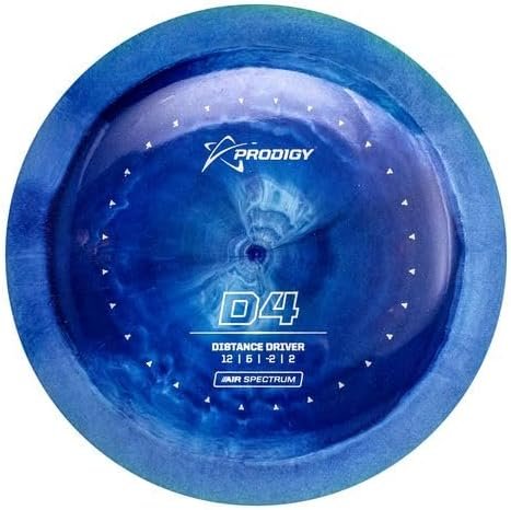 Prodigy Disc AIR Spectrum D4 | Understable Disc Golf Driver | Great for Maximum Distance Drives | Designed for All Players | New Swirly Lightweight Plastic | Colors May Vary