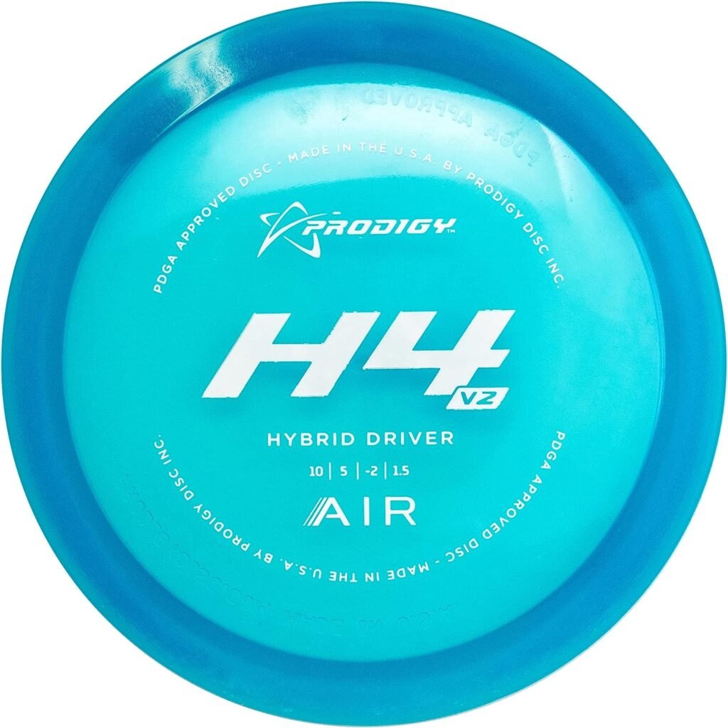 Prodigy Disc H4 V2 AIR Hybrid Driver | Understable Disc Golf Driver | New Lightweight AIR Plastic | Slightly Understable for Maximum Distance  Straight Flight | Colors May Vary